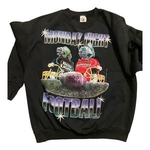 Vintage ABC sports nfl 1997 Monday night football Budweiser promo crewneck